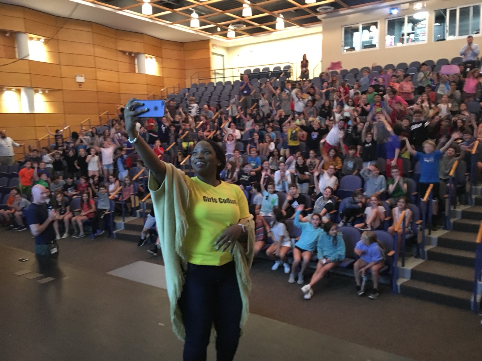 Speaking engagement at a New York middle school